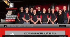 Desktop Screenshot of excavationperreault.com